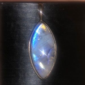 Stunning rainbow moonstone pendant!